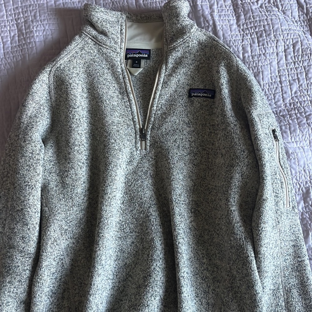 Birch-White Patagonia Pullover